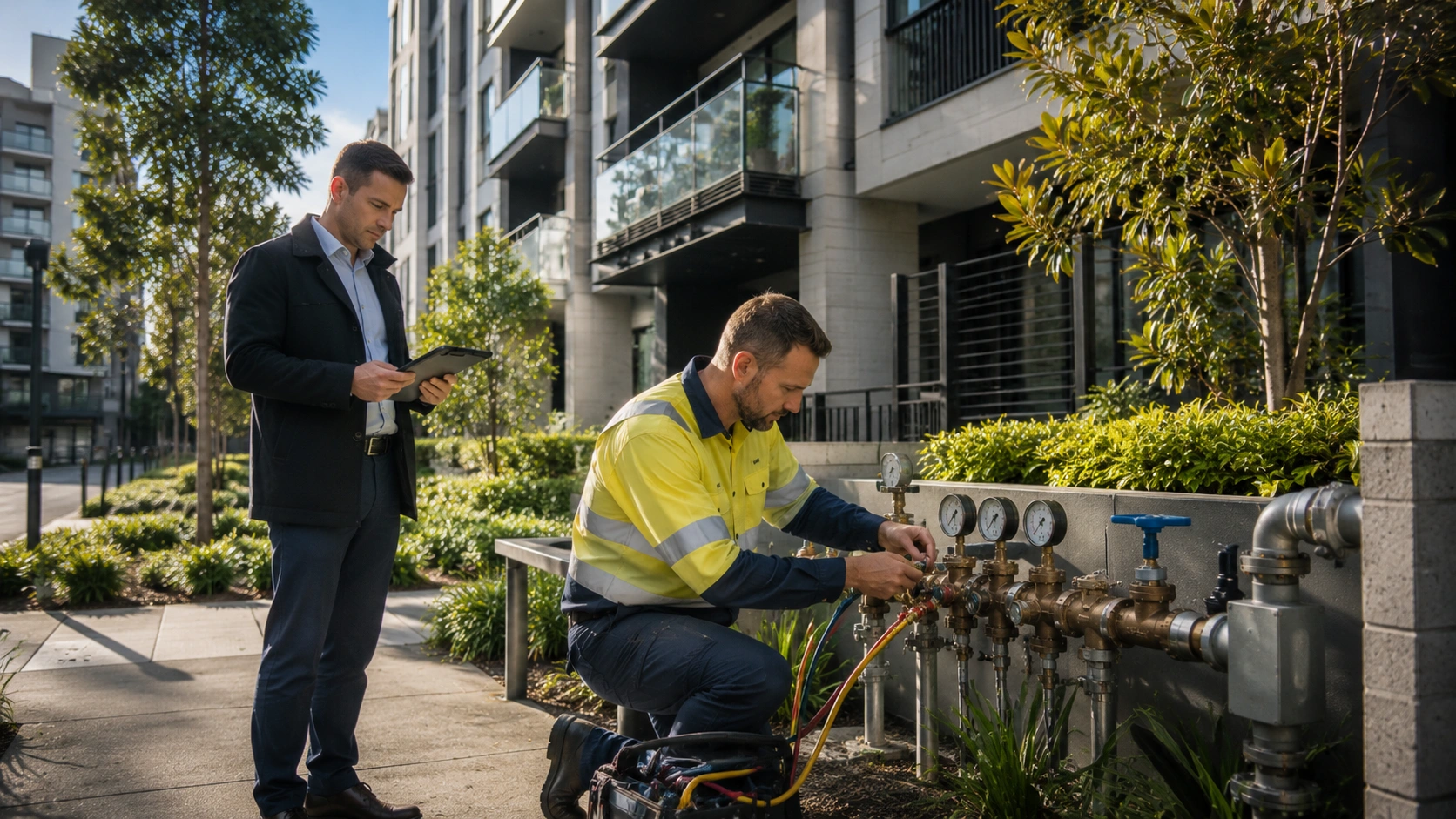 Commercial backflow systems are often more complex than residential installations.